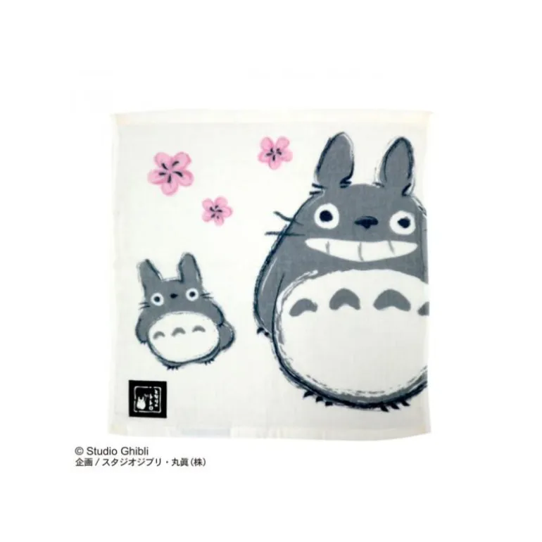 Linge De Maison>Maison Ghibli Mini Serviette Imabari Totoro Sakura 34x36 cm - Mon Voisin Totoro