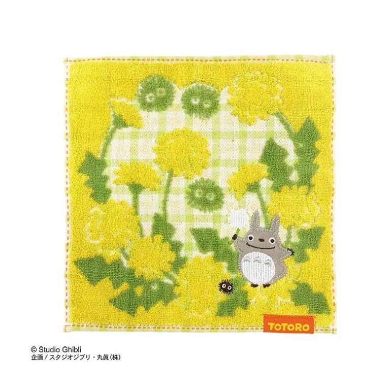Linge De Maison>Maison Ghibli Mini Serviette jaune Le préféré de la forêt 23×23 - Mon Voisin Totoro