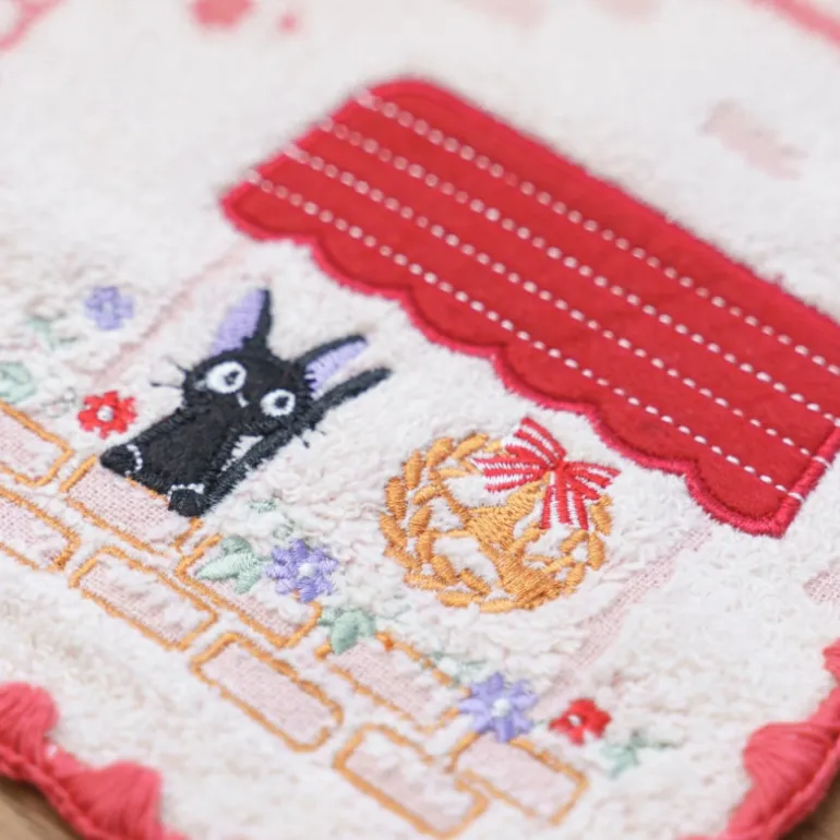 Linge De Maison>Maison Ghibli Mini Serviette Jiji devanture 25x25 cm - Kiki la petite sorcière