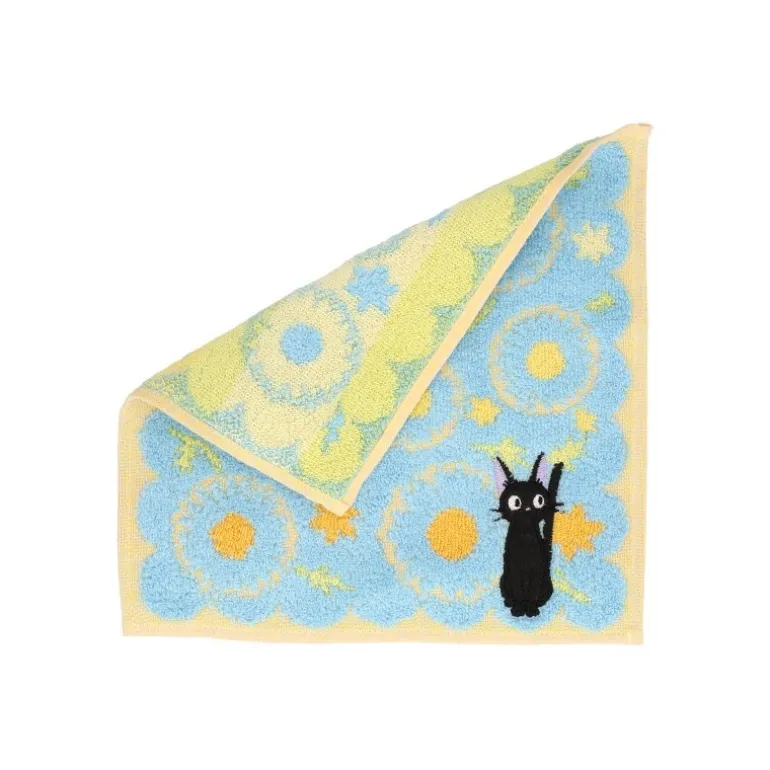 Linge De Maison>Maison Ghibli Mini serviette Jiji Marguerites 25x25cm - Kiki la petite sorcière
