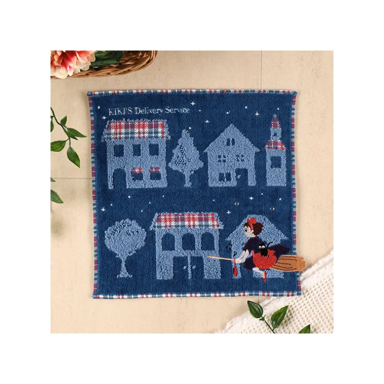 Linge De Maison>Maison Ghibli Mini Serviette La nuit du départ 25x25 cm - Kiki la petite sorcière