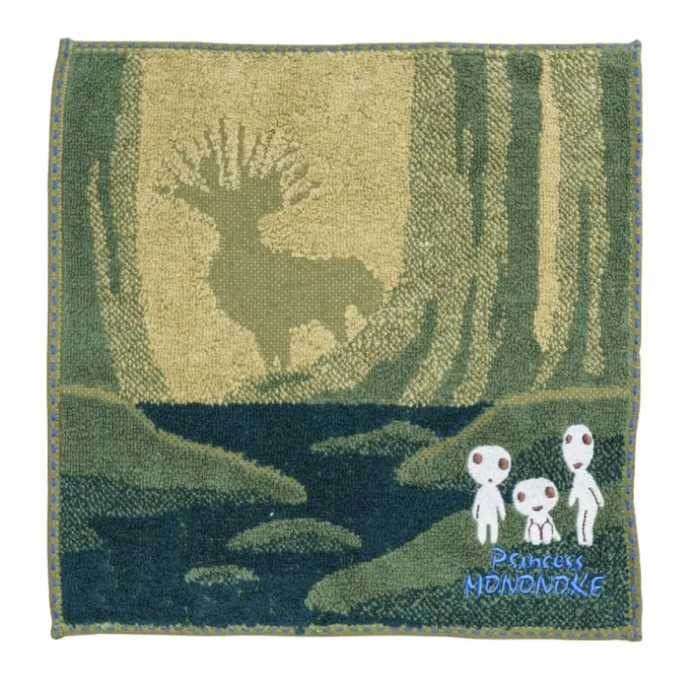 Linge De Maison>Maison Ghibli Mini Serviette Ombre du Dieu Cerf 25x25 cm - Princesse Mononoké