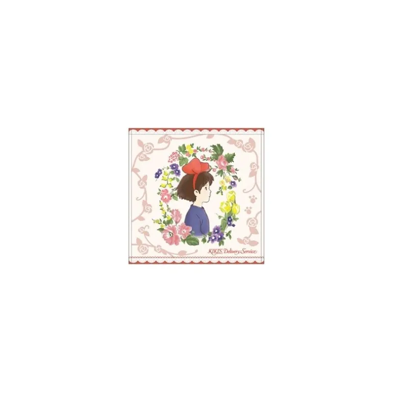 Linge De Maison>Maison Ghibli Mini Serviette Portrait Kiki 25x25 cm - Kiki la petite sorcière