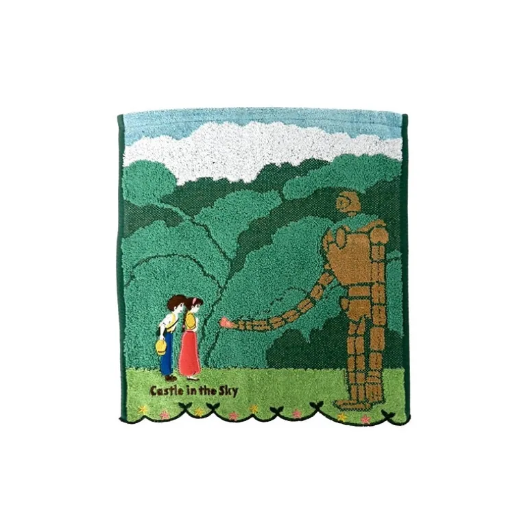 Linge De Maison>Maison Ghibli Mini Serviette Robot Jardinier 34x36 cm - Le Château dans le ciel