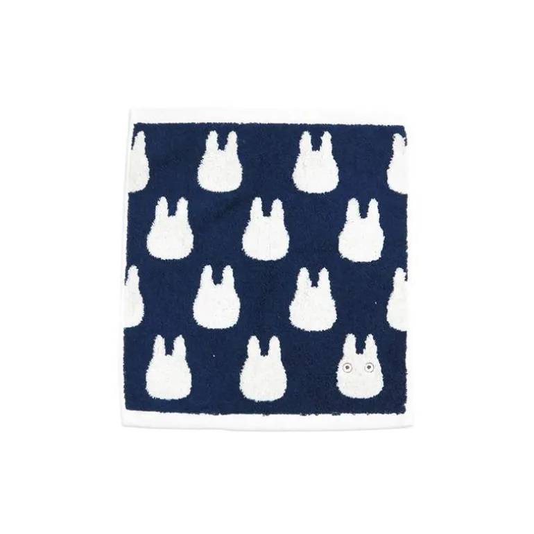 Linge De Maison>Maison Ghibli Mini Serviette Silhouette Totoro Blanc 33x36 cm - Mon Voisin Totoro