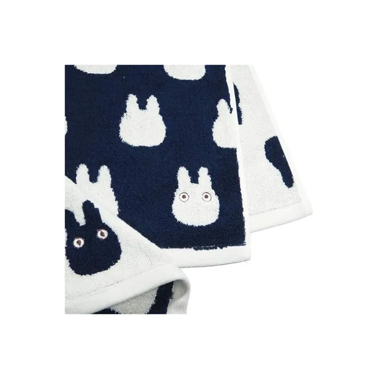 Linge De Maison>Maison Ghibli Mini Serviette Silhouette Totoro Blanc 33x36 cm - Mon Voisin Totoro