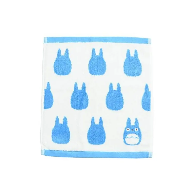 Linge De Maison>Maison Ghibli Mini Serviette Silhouette Totoro Bleu 33x36 cm - Mon Voisin Totoro