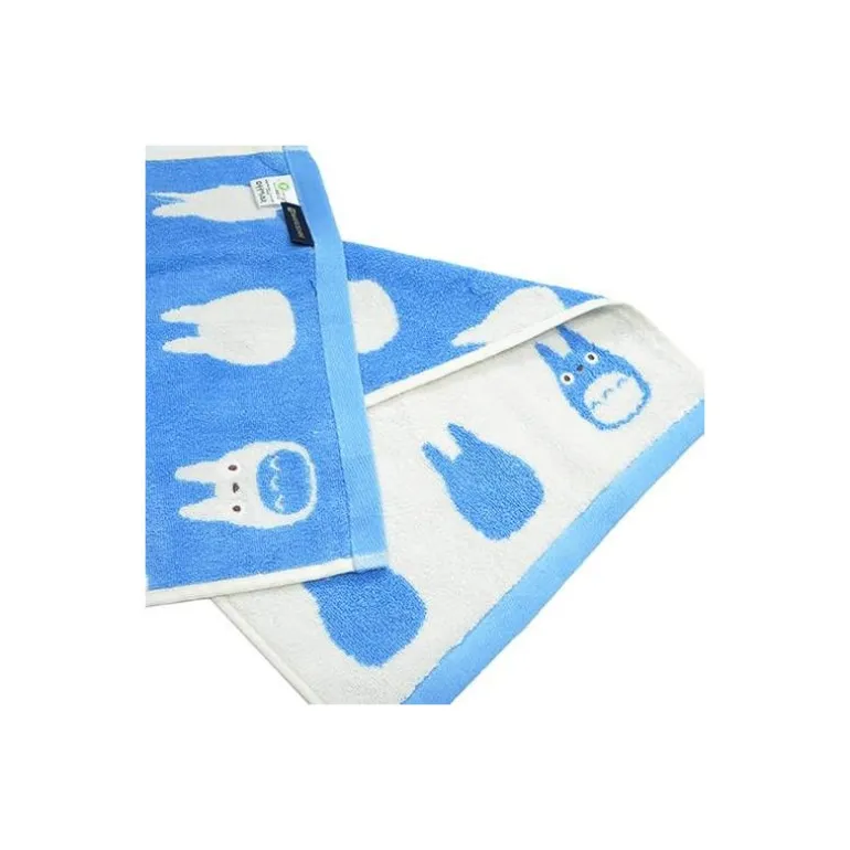 Linge De Maison>Maison Ghibli Mini Serviette Silhouette Totoro Bleu 33x36 cm - Mon Voisin Totoro