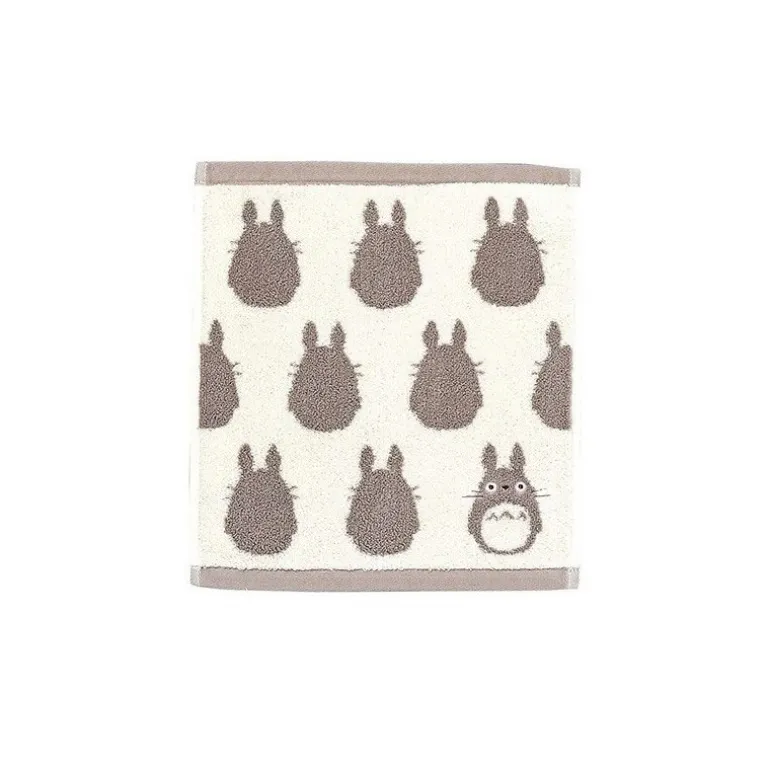 Linge De Maison>Maison Ghibli Mini Serviette Silhouette Totoro Gris 33x36 cm - Mon Voisin Totoro