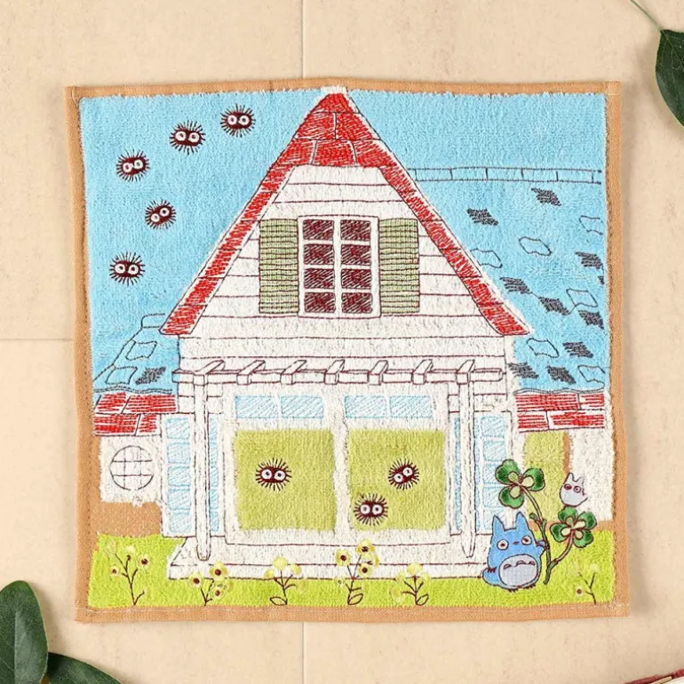 Linge De Maison>Maison Ghibli Mini serviette Totoro & Maison de Kusakabe 25x25 cm - Mon VoisinTotor