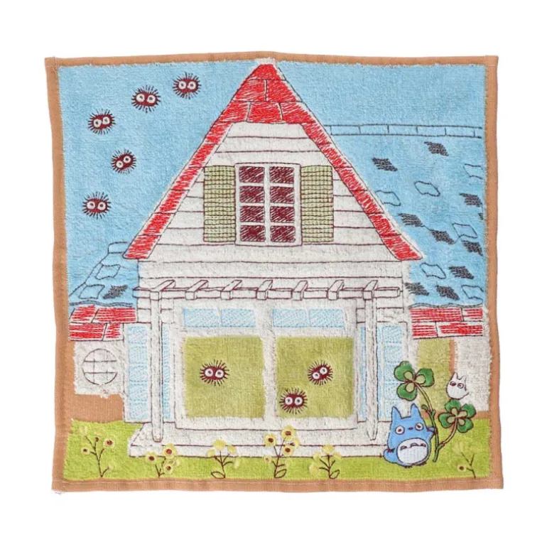 Linge De Maison>Maison Ghibli Mini serviette Totoro & Maison de Kusakabe 25x25 cm - Mon VoisinTotor