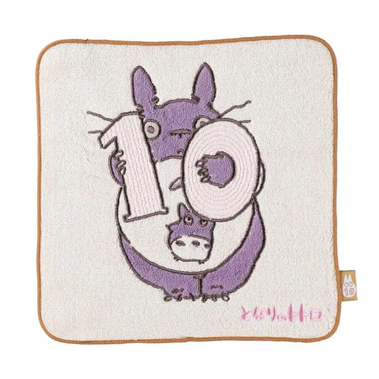 Linge De Maison>Maison Ghibli Mini Serviette Totoro anniversaire 10 25x25 cm - Mon Voisin Totoro