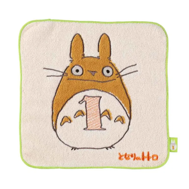 Linge De Maison>Maison Ghibli Mini Serviette Totoro anniversaire 1 25x25 cm - Mon Voisin Totoro