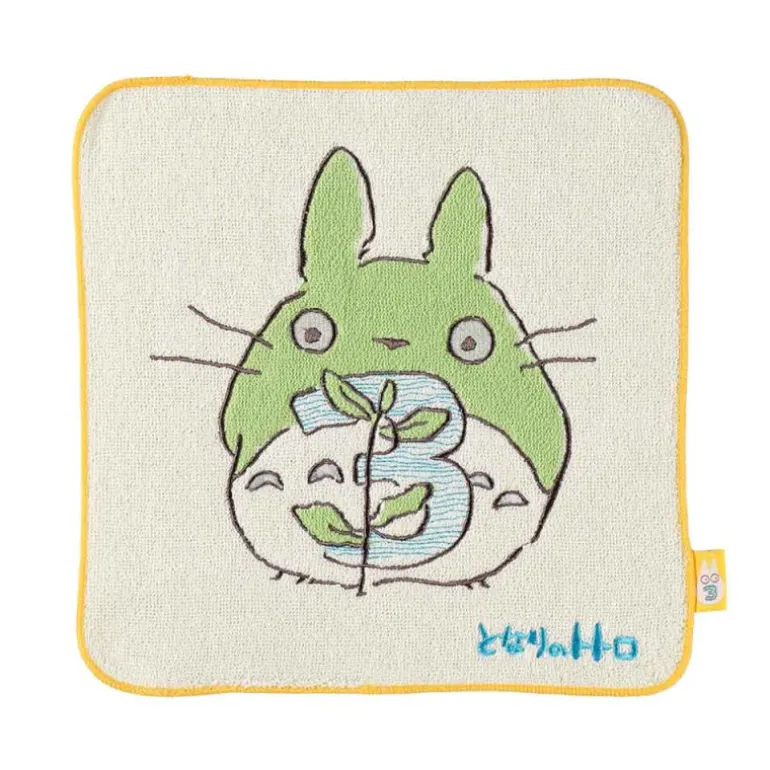 Linge De Maison>Maison Ghibli Mini Serviette Totoro anniversaire 3 25x25 cm - Mon Voisin Totoro