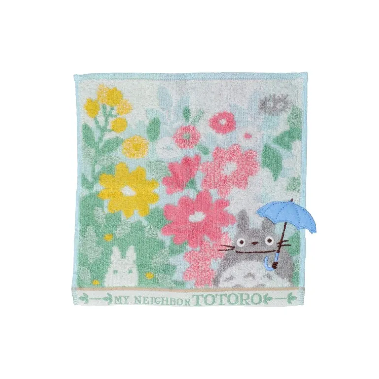Linge De Maison>Maison Ghibli Mini Serviette Totoro Champs de Fleurs 25x25 cm - Mon Voisin Totoro
