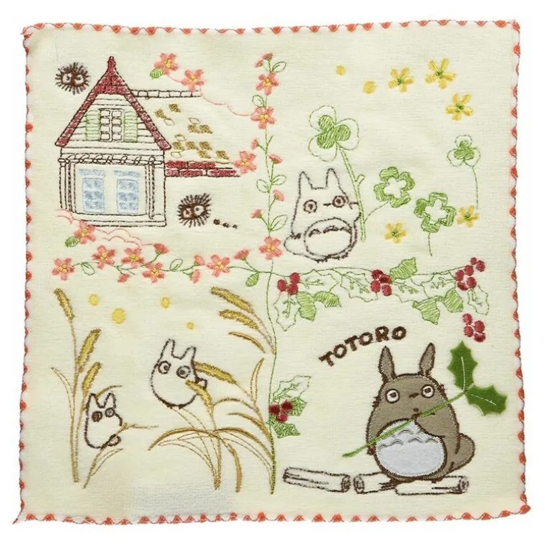Linge De Maison>Maison Ghibli Mini Serviette Totoro dans le jardin 25x25 cm - Mon Voisin Totoro