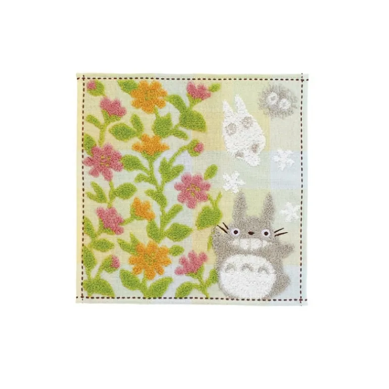 Linge De Maison>Maison Ghibli Mini Serviette Totoro Jardin de fleurs 25x25 cm - Mon Voisin Totoro