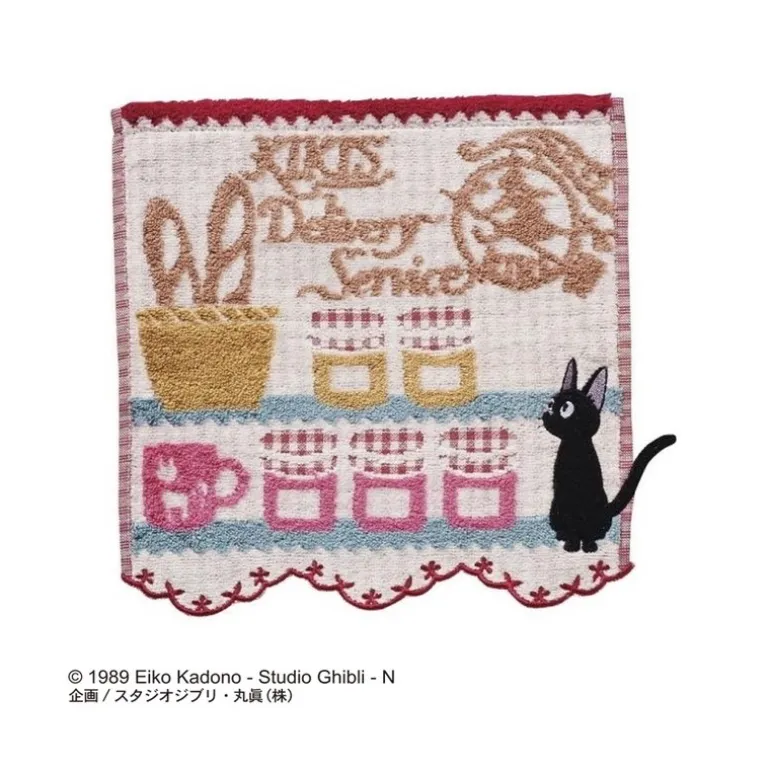 Linge De Maison>Maison Ghibli MINI-SERVIETTE JIJI CONFITURES 34x36 CM - KIKI LA PETITE SORCIERE