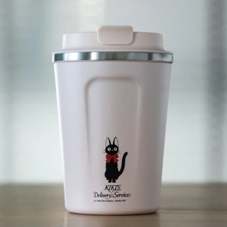Cuisine Et Table>Maison Ghibli Mug Isotherme 350ml Rose mat - Kiki la petite sorcière