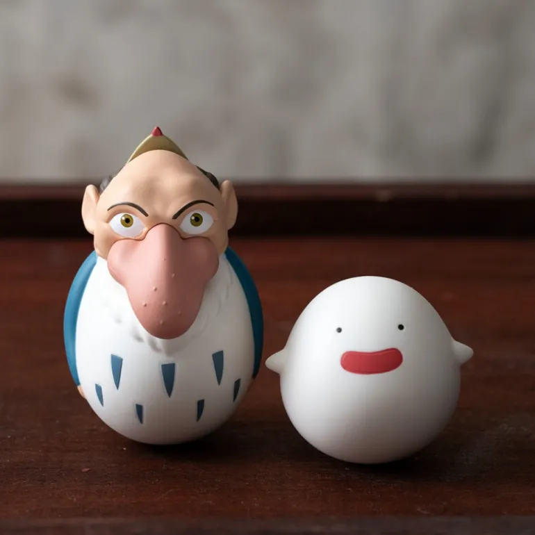 Jouets>Maison Ghibli Pack 2 Figurines Roly-poly Héron & Warawara - Le Garçon et le Héron
