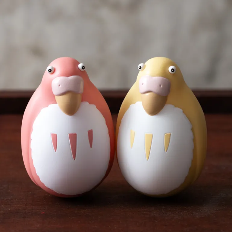 Jouets>Maison Ghibli Pack 2 Figurines Roly-poly Perruches Rouge & Jaune - Le Garçon et le