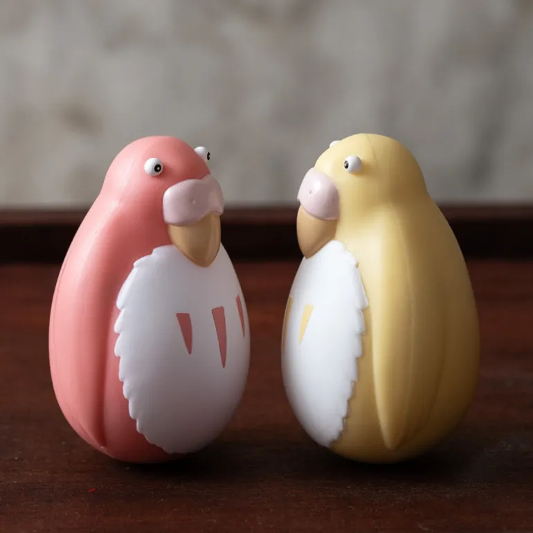 Jouets>Maison Ghibli Pack 2 Figurines Roly-poly Perruches Rouge & Jaune - Le Garçon et le