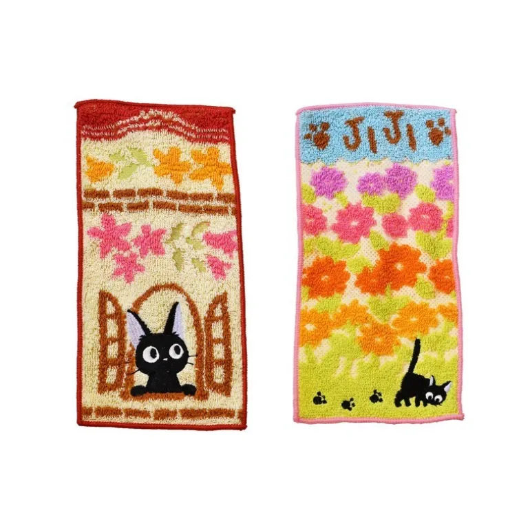 Linge De Maison>Maison Ghibli Pack 2 Mini-Serviettes Jiji 20 x 10 cm - Kiki la petite sorcière
