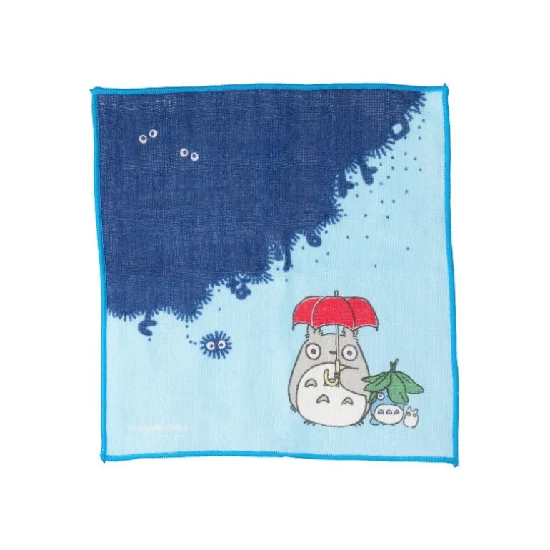 Textile>Maison Ghibli Petit Mouchoir Il Va Pleuvoir - Mon Voisin Totoro