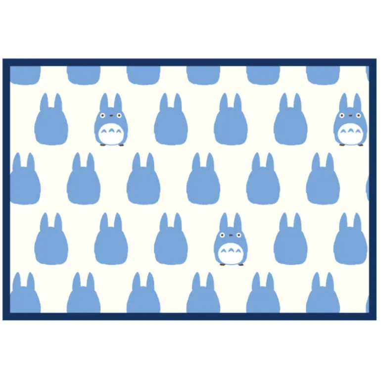 Linge De Maison>Maison Ghibli Plaid Silhouette Totoro Bleu 70x100 cm - Mon Voisin Totoro