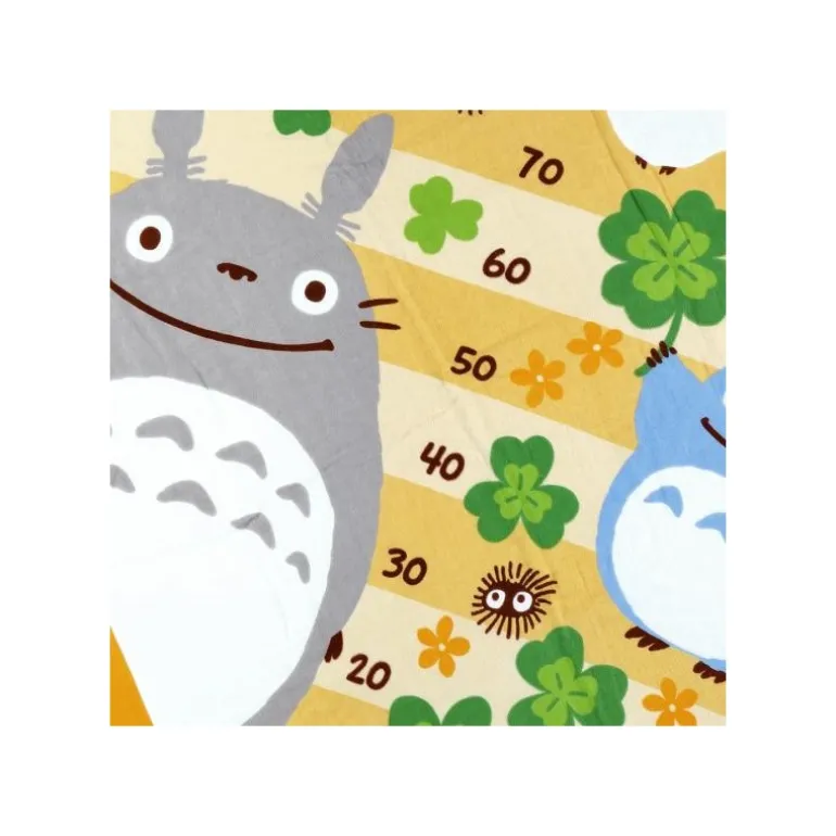 Linge De Maison>Maison Ghibli Plaid Totoro Trèfles 90x90 cm - Mon Voisin Totoro