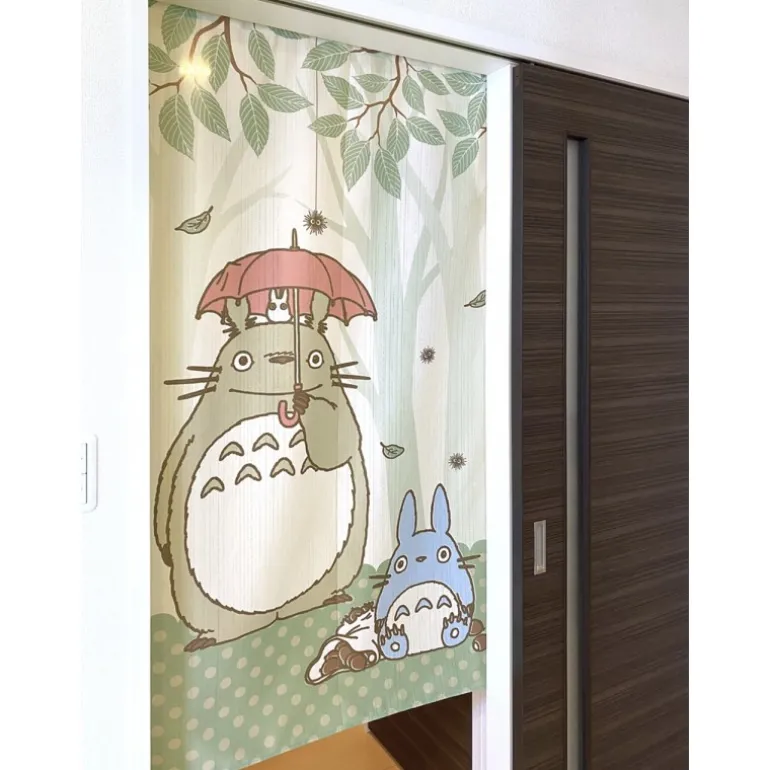 Décoration Murale>Maison Ghibli Rideaux Japonais Totoro parapluie - Mon Voisin Totoro