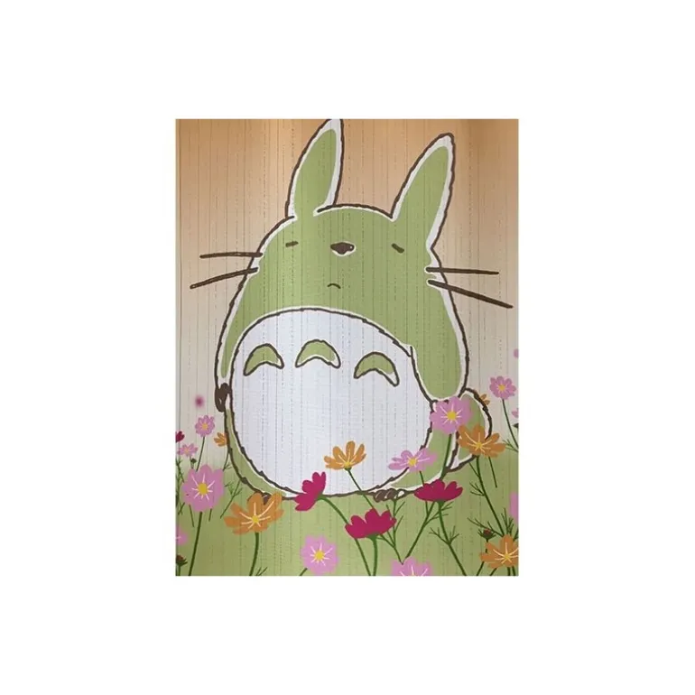 Décoration Murale>Maison Ghibli Rideaux Totoro Fleurs - Mon Voisin Totoro