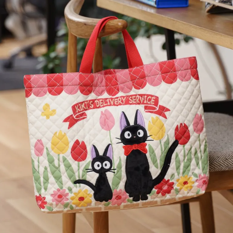 Sacs>Maison Ghibli Sacoche d'écolier Jiji Tulipes - Kiki la petite sorcière