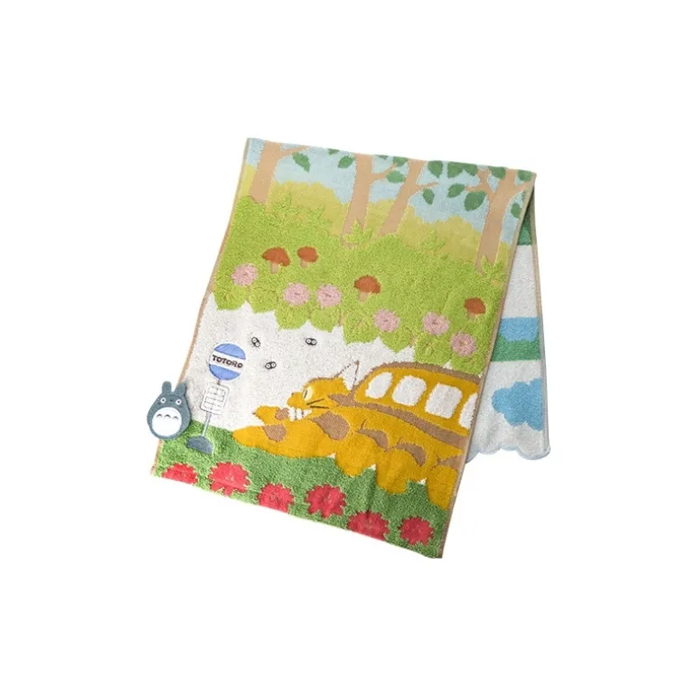 Linge De Maison>Maison Ghibli Serviette Chatbus en Chemin 34x80 cm - Mon Voisin Totoro