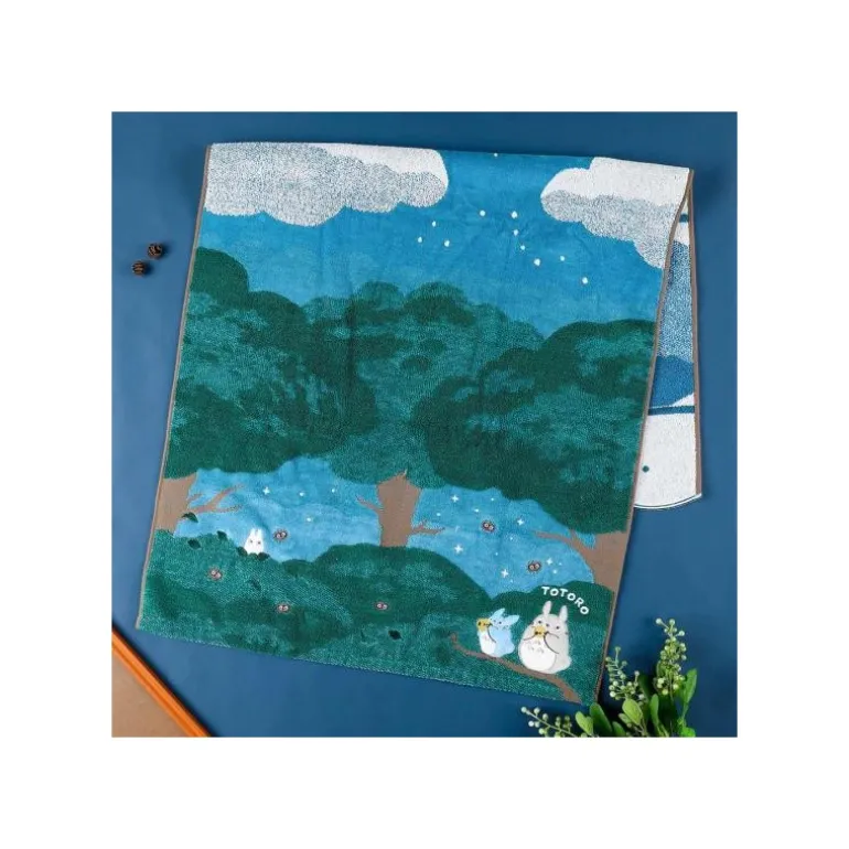 Linge De Maison>Maison Ghibli Serviette de bain Sous la lune 60 x 120 cm - Mon Voisin Totoro
