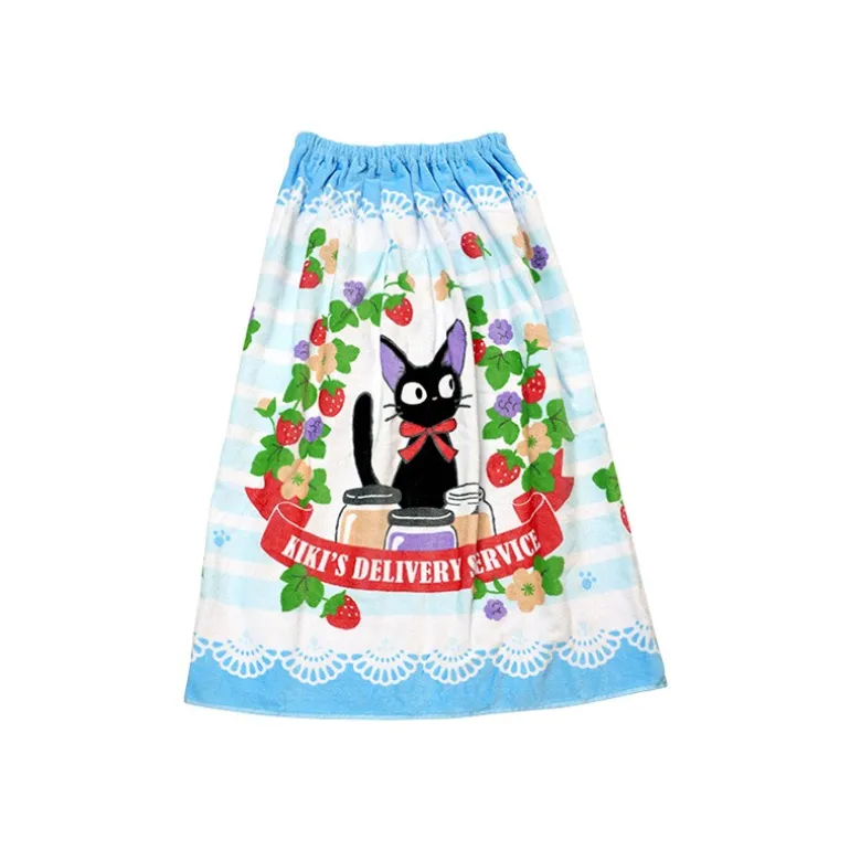 Linge De Maison>Maison Ghibli Serviette de plage Fraises 80 x 110 cm - Kiki la petite sorcière