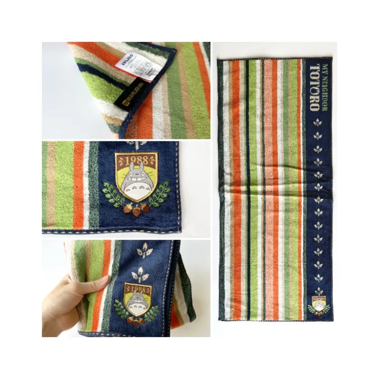 Linge De Maison>Maison Ghibli Serviette Feuilles Totoro 34x80 cm - Mon Voisin Totoro