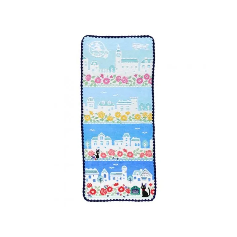 Linge De Maison>Maison Ghibli Serviette Rues de Paris 34x80 cm - Kiki la petite sorcière