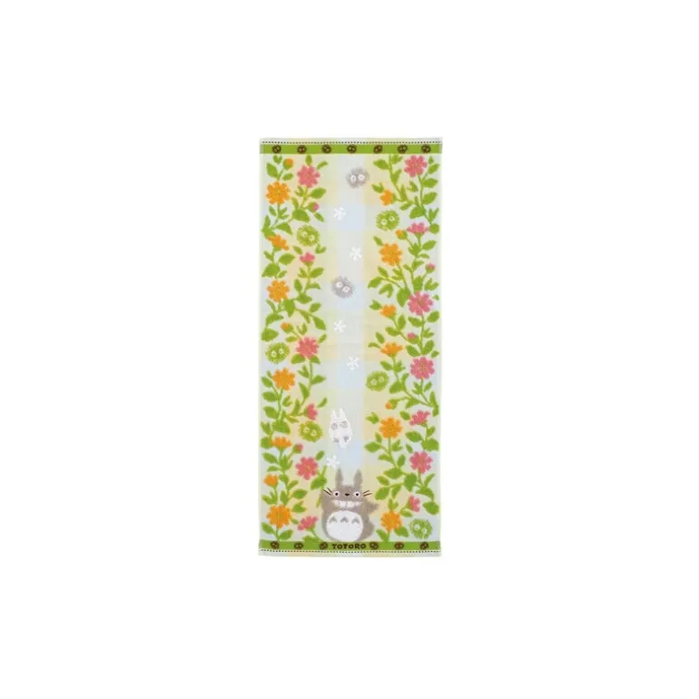 Linge De Maison>Maison Ghibli Serviette Totoro Jardin de fleurs 34x80 cm - Mon Voisin Totoro