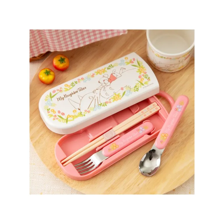 Cuisine Et Table>Maison Ghibli Set Baguettes Cuillère Fourchette Mei & Totoro - Mon Voisin Totoro
