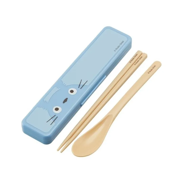 Cuisine Et Table>Maison Ghibli Set Baguettes Et Cuillère Totoro Bleu - Mon Voisin Totoro