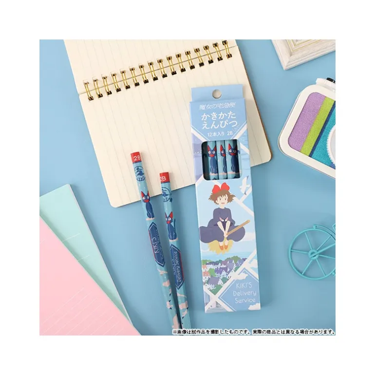 Écriture>Maison Ghibli Set de 12 Crayons 2B Kiki vole - Kiki la petite sorcière