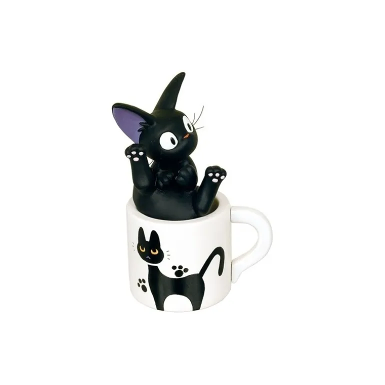 Décoration>Maison Ghibli Soliflore Jiji dans sa tasse - Kiki la petite sorcière
