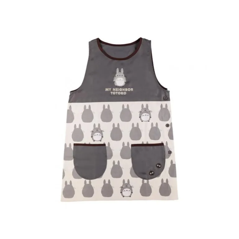 Cuisine Et Table>Maison Ghibli Tablier Silhouette Totoro Gris 84 x 61,5cm - Mon Voisin Totoro