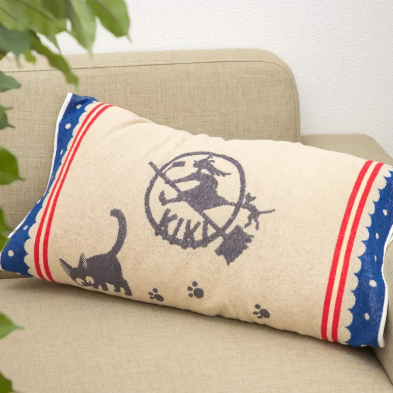 Linge De Maison>Maison Ghibli Taie d'oreiller Jiji Balai - Kiki la petite sorcière