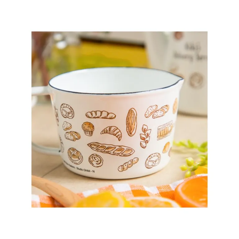Cuisine Et Table>Maison Ghibli Tasse à mesurer émail Viennoiseries 450ml - Kiki la petite sorcière