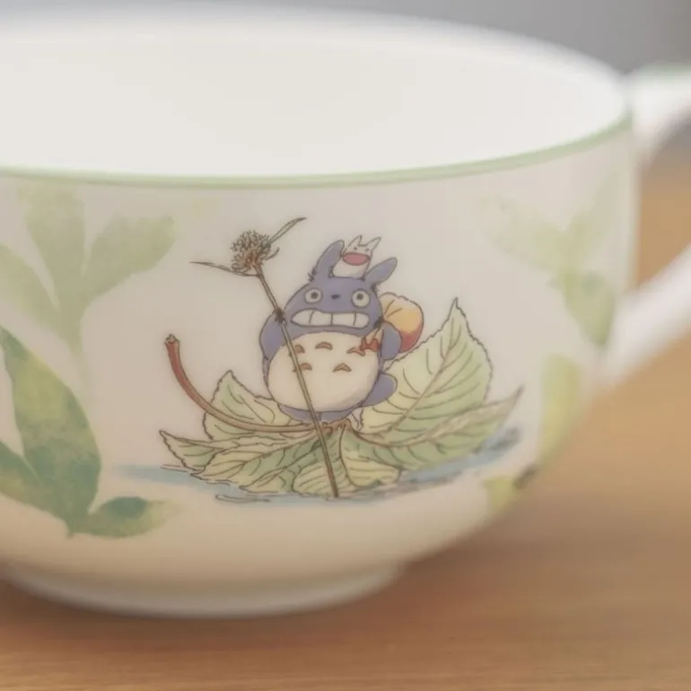 Cuisine Et Table>Maison Ghibli Tasse à soupe Totoro sur une feuille - Mon Voisin Totoro