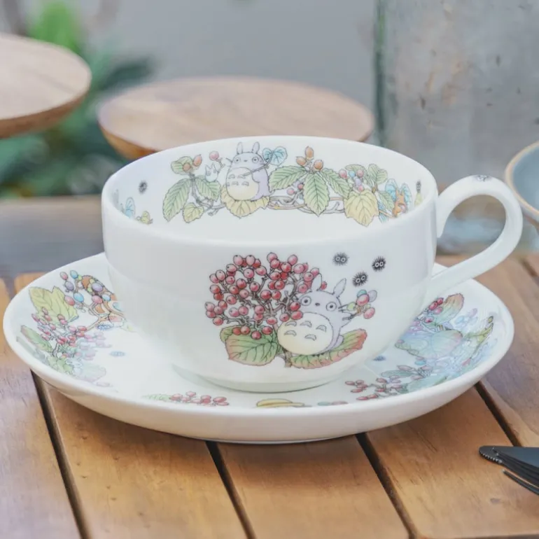 Cuisine Et Table>Maison Ghibli Tasse et Sous Tasse Totoro Viorne - Mon Voisin Totoro