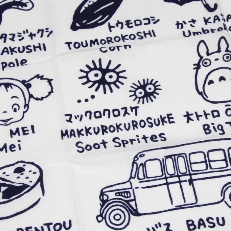 Linge De Maison | Textile>Maison Ghibli Tenugi Idéogrammes Totoro - Mon Voisin Totoro