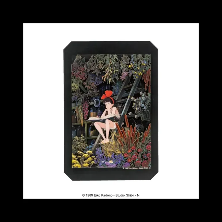 Loisirs Créatifs>Maison Ghibli Théâtre de papier Ombres Le coin des filles - Kiki la petite sorcière